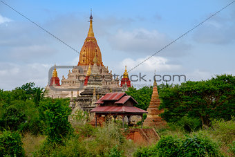 Scenic view of Ananda temple in old Bagan area, Myanmar