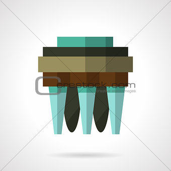 Water filter flat vector icon