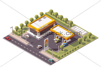 Vector isometric filling station