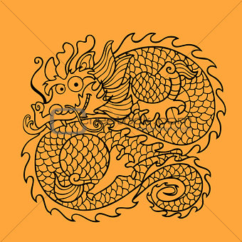 Chinese dragon character