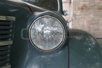 Headlight retro car