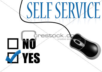 Self service check mark