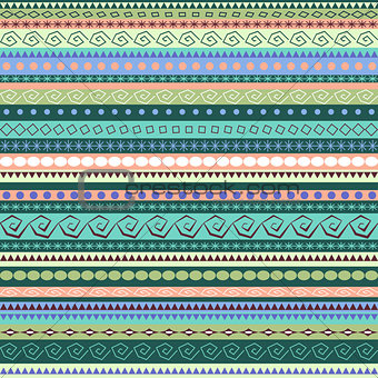 Colorful ethnic seamless pattern design