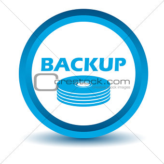 Blue backup icon