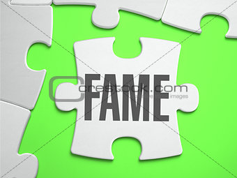 Fame - Jigsaw Puzzle with Missing Pieces.