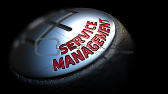 Service Management on Car's Shift Knob.