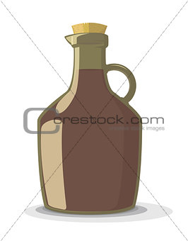 Vector illustration of wine bottle 