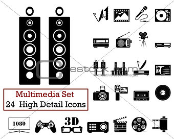 24 Multimedia Icons