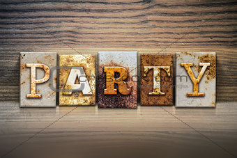 Party Concept Letterpress Theme