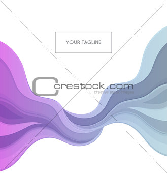 Colored waves design template