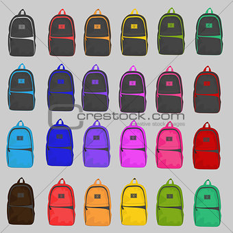 Set of four style backpack