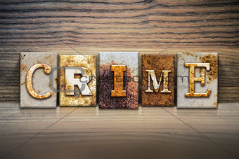 Crime Concept Letterpress Theme