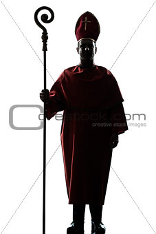 man cardinal bishop silhouette