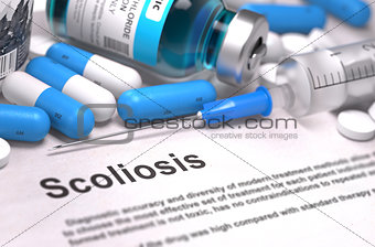 Scoliosis Diagnosis. Medical Concept.