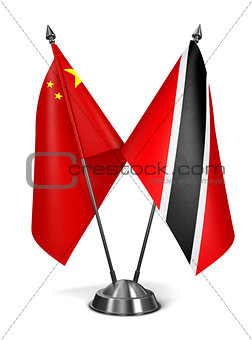 China, Trinidad and Tobago - Miniature Flags.