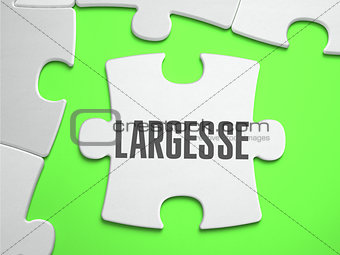 Largesse - Jigsaw Puzzle with Missing Pieces.