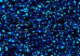 Mosaic Dots in Blue Tones