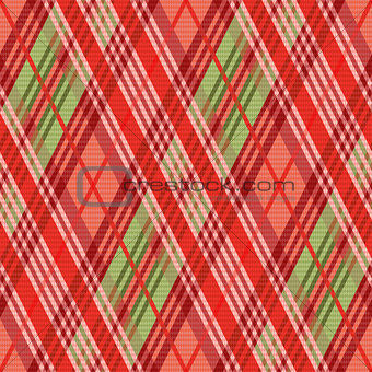 Rhombic seamless pattern mainly in red hues