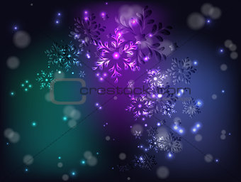 Whirlwind of snowflakes for Christmas. EPS10 vector illustration