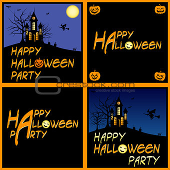 halloween party cards