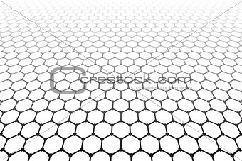 Hexagons pattern. Geometric latticed texture. 