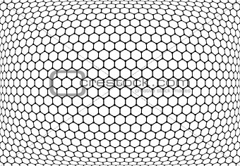Hexagons pattern. Abstract textured latticed background. 
