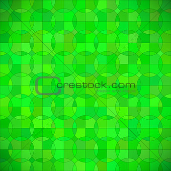 Green Geometric Circle Background