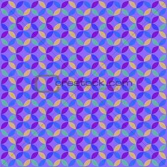 Blue Geometric Circle Pattern