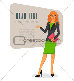 Businesswoman in various poses