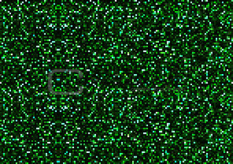 Mosaic Dots in Green Tones