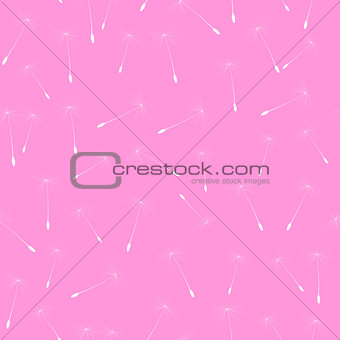 Abstract Dandelion Seed Seamless Pattern Background Vector Illus