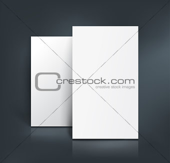 Business cards mockup. Vector illustration