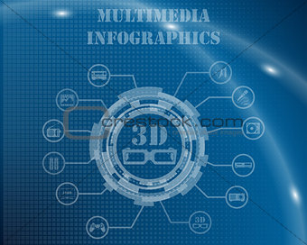 Multimedia Infographic Template