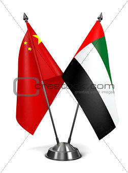 China, United Arab Emirates - Miniature Flags.