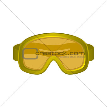 Ski sport goggles in orange design