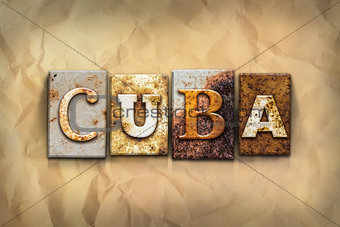 Cuba Concept Rusted Metal Type