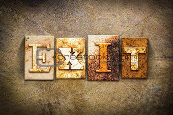 Exit Concept Letterpress Leather Theme