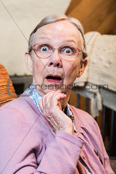 Surprised Old Woman