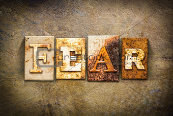 Fear Concept Letterpress Leather Theme