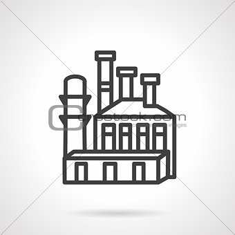 Metal industry plant vector icon