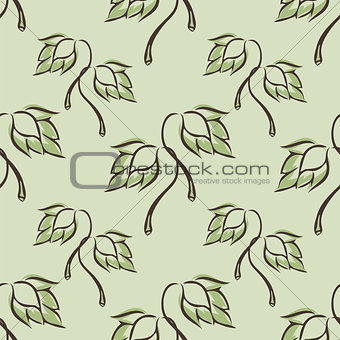 seamless pattern with hop