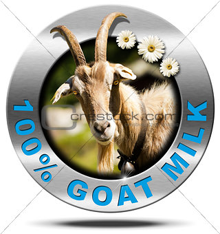 100 Percent Goat Milk- Metal Icon