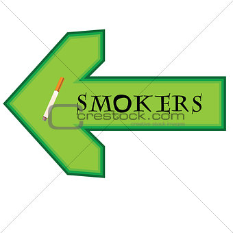 Banner for smokers