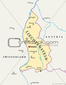 Liechtenstein Political Map