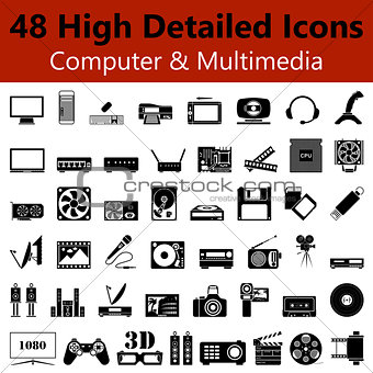  Computer and Multimedia Smooth Icons
