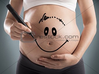 Smiley pregnant