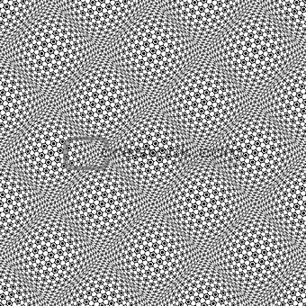 Seamless pattern with hexagonal elements. 