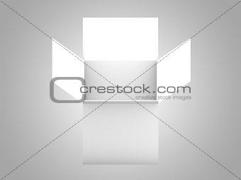 Open box isolated on a white background