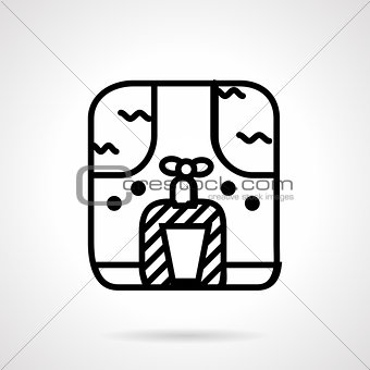 Water pitcher line vector icon