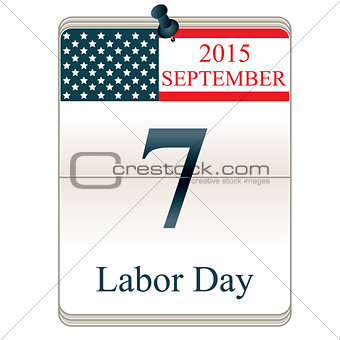 Calendar for Labor Day